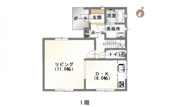 北区つくし野1丁目 間取り図 