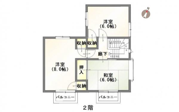 北区つくし野1丁目 間取り図 