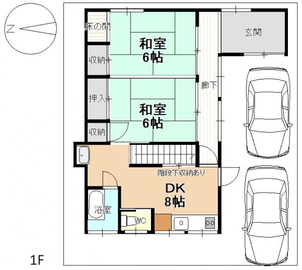 三条市石上2丁目 間取り図 