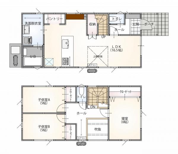 燕市杣木　建売住宅 間取り図 