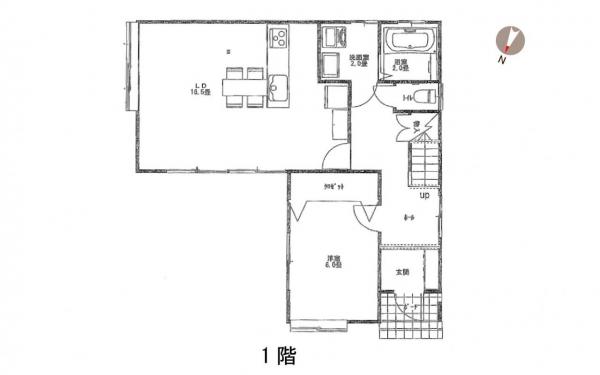 東区逢谷内3丁目 間取り図 