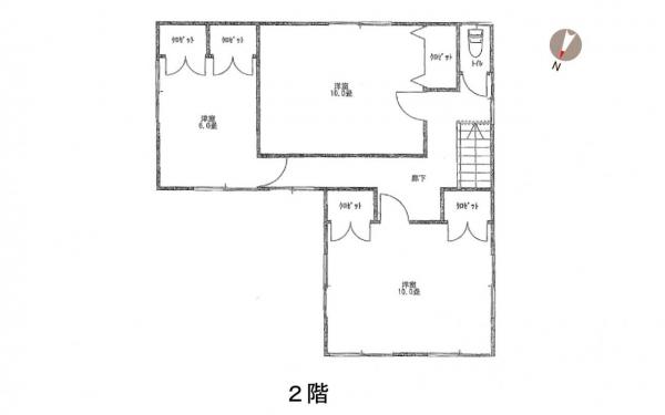 東区逢谷内3丁目 間取り図 