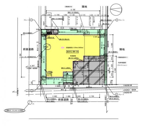 中央区長潟1丁目　建売住宅 区画図 