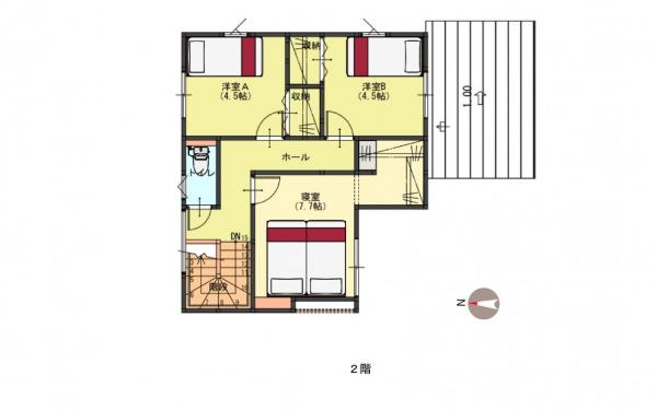 中央区長潟1丁目　建売住宅 間取り図 