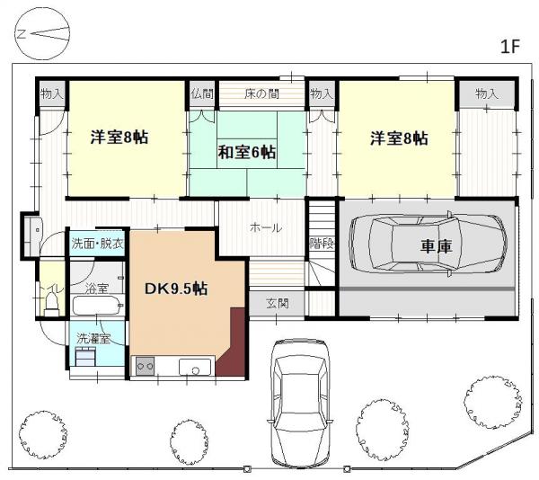 三条市諏訪2丁目 間取り図 