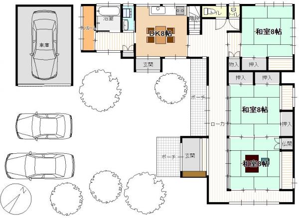 三条市西四日町1丁目 間取り図 