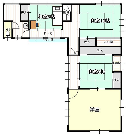三条市西四日町1丁目 間取り図 