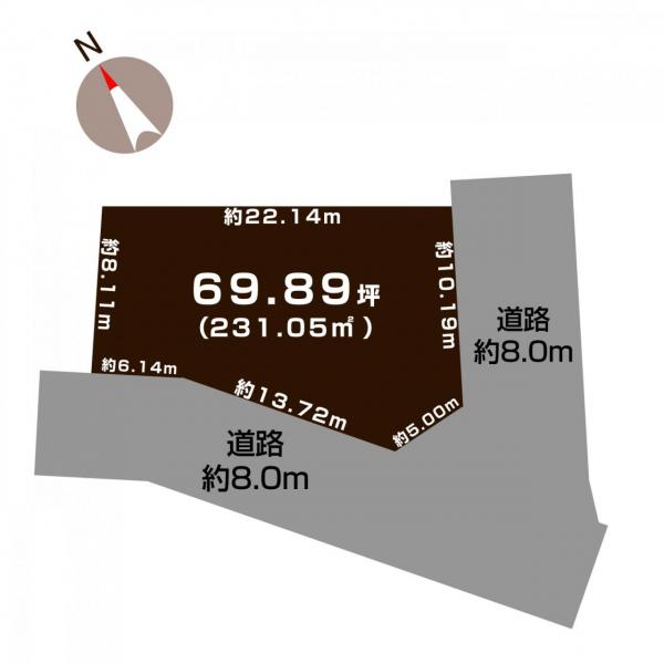 土地 長岡市蓮潟２丁目 JR信越本線北長岡駅 1,238万円
