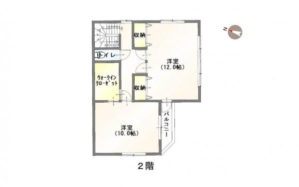 西区五十嵐二の町 間取り図 