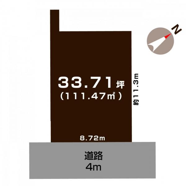 土地 新潟市中央区文京町 JR越後線関屋駅 960万円