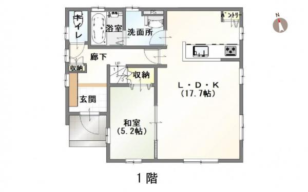 西区内野西が丘2丁目 間取り図 