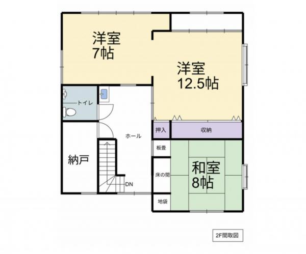長岡市来迎寺 間取り図 