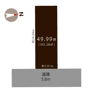 燕市中央通3丁目 区画図 