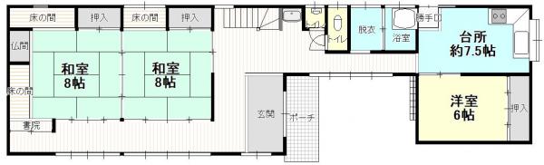 加茂市若宮町1丁目 間取り図 
