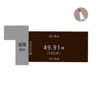 土地 燕市桜町 JR弥彦線西燕駅 100万円