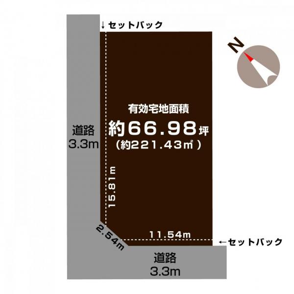 土地 新発田市中央町５丁目 JR白新線新発田駅 498万円