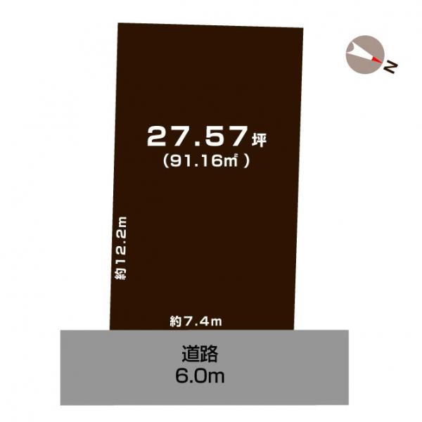 土地 新潟市西区寺尾西４丁目 JR越後線寺尾駅 350万円