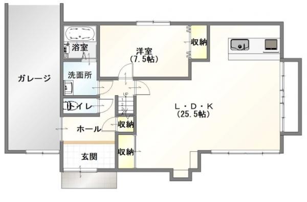 北区松浜6丁目 間取り図 