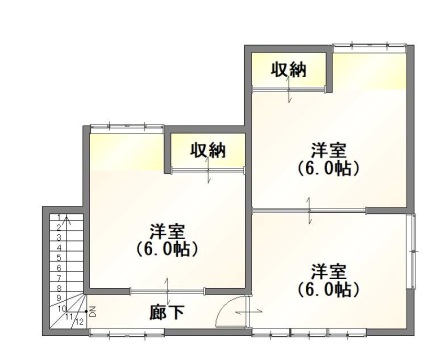 北区松浜6丁目 間取り図 