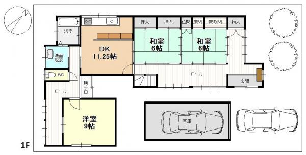 三条市石上3丁目 間取り図 