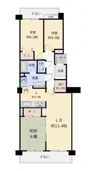 中古マンション 名古屋市西区鳥見町1丁目 名古屋市鶴舞線庄内通駅 1890万円
