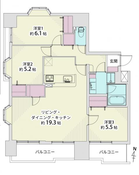 中古マンション 名古屋市東区白壁２丁目 名鉄瀬戸線清水駅 3,180万円