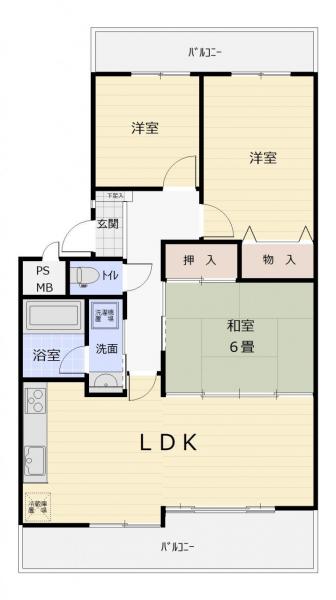 ライオンズマンション甚目寺 間取り図 