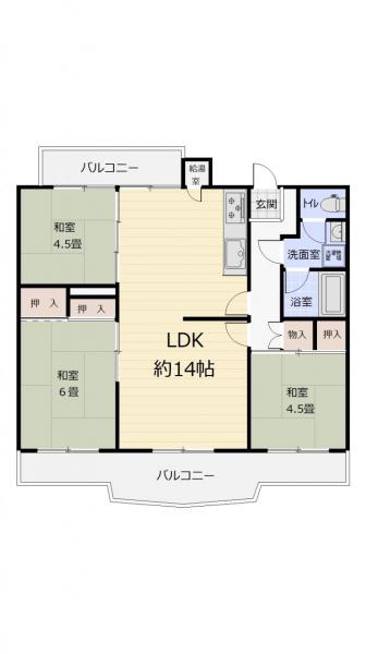 千代が丘団地 間取り図 