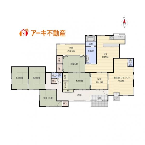 中古戸建 岡山市東区瀬戸町万富 JR山陽本線万富駅 1,380万円