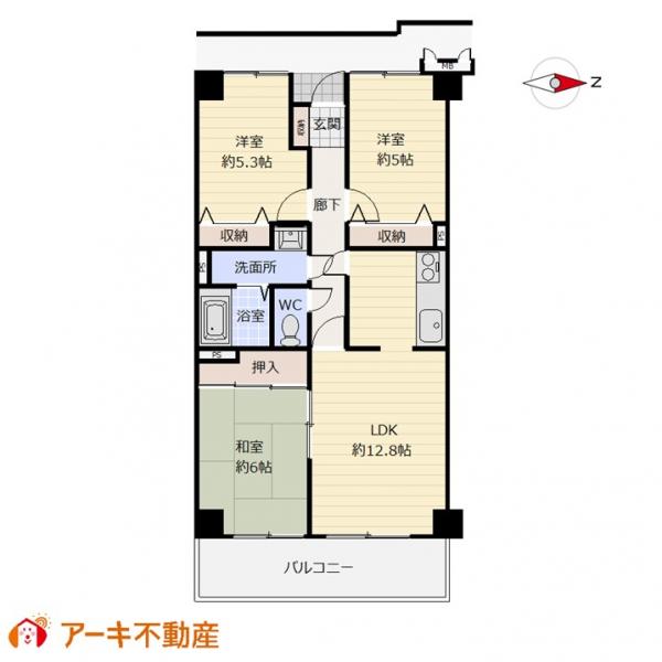 中古マンション 岡山市中区浜3丁目 山陽本線岡山駅 1630万円