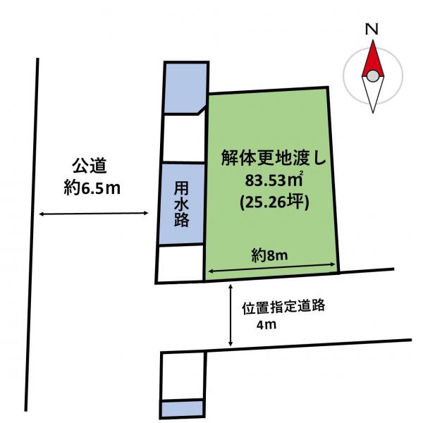 土地 岡山市北区津島東２丁目 津山線法界院駅 1,060万円
