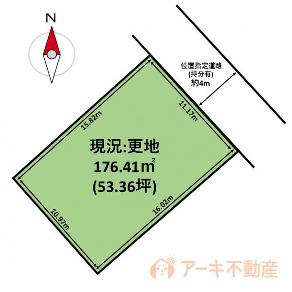 岡山市中区湊 区画図 