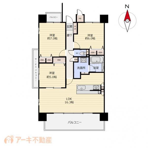 中古マンション 岡山市北区津島笹が瀬 JR山陽本線岡山駅 2,690万円