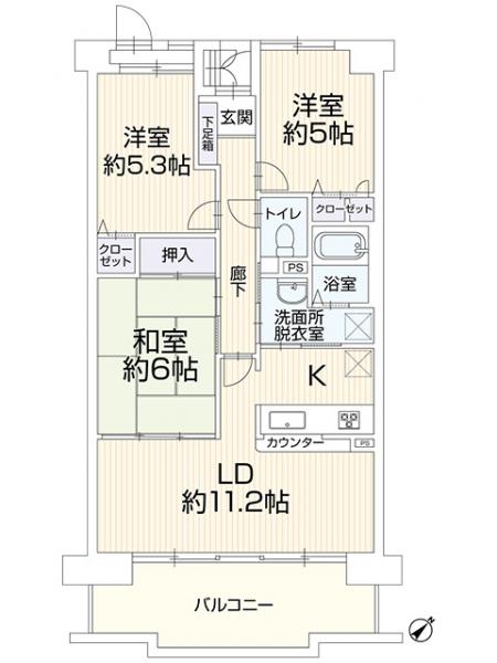 中古マンション 岡山市中区さい JR山陽本線西川原駅 999万円