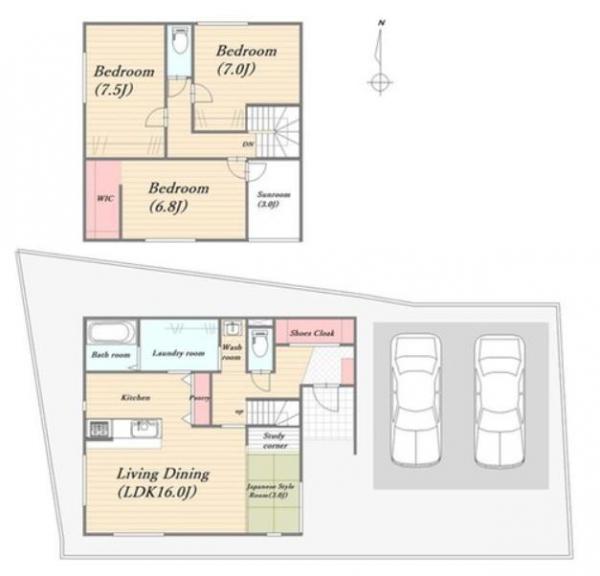 新築戸建 岡山市中区土田 JR山陽本線東岡山駅 3,343万円