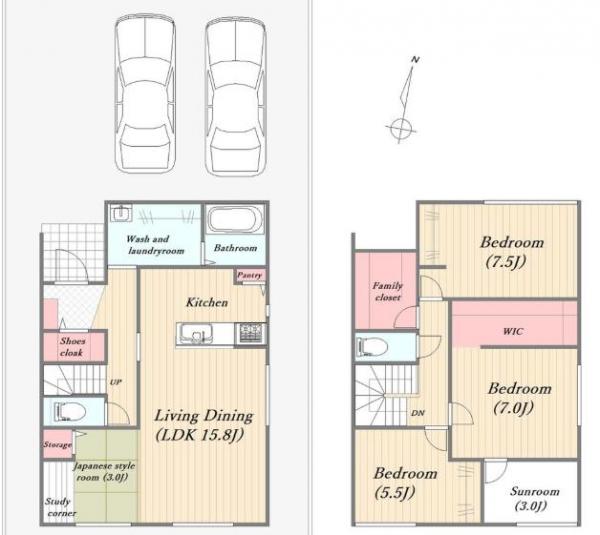 新築戸建 岡山市北区下伊福２丁目（住居表示未確定） JR山陽本線岡山駅 4,797万円