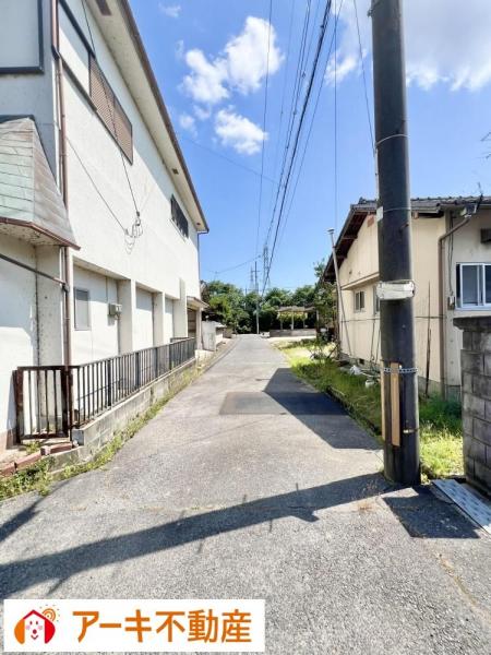 岡山市東区浅越 前面道路含む現地写真 