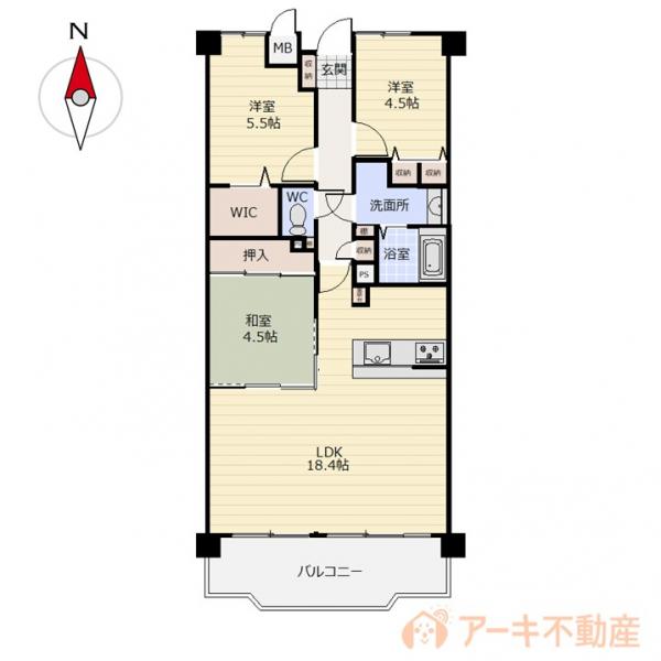 中古マンション 岡山市中区高屋 JR山陽本線岡山駅 1,190万円