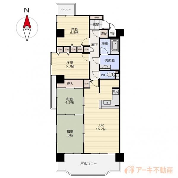 中古マンション 岡山市中区高屋 JR山陽本線岡山駅 1,480万円