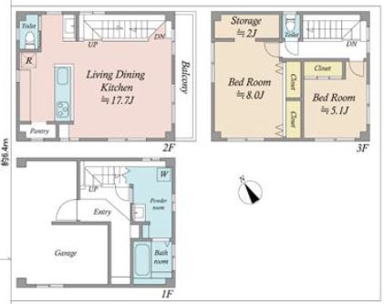 大田区上池台5丁目 間取り図 