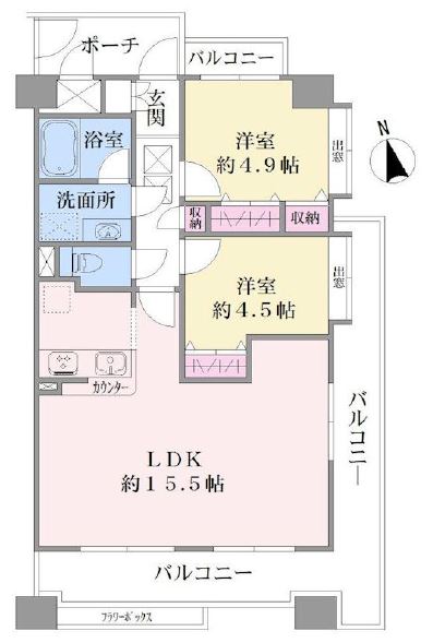 グランイーグル蒲田 間取り図 