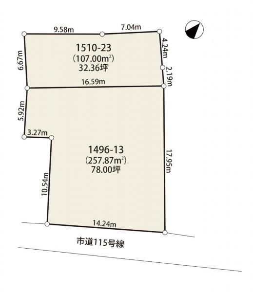 土地 館山市館山1496-13 JR内房線館山駅 1,200万円