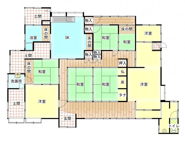 KB0096　小林市細野　中古戸建 間取り図 
