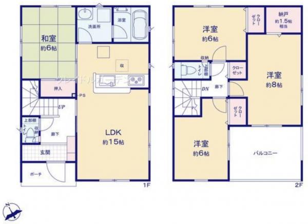 新築戸建 秋田市御野場6丁目 JR羽越本線羽後牛島駅 2590万円