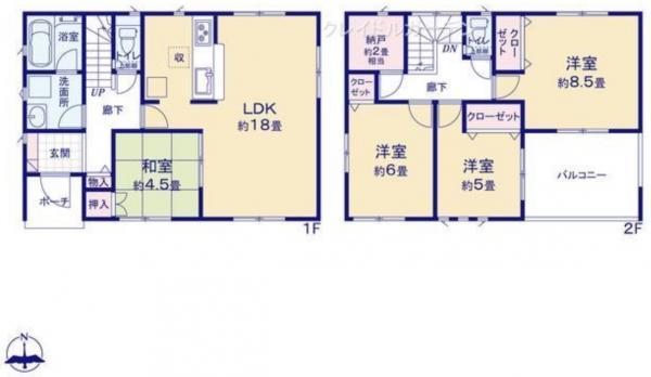 新築戸建 秋田市土崎港相染町字沖谷地 JR奥羽本線上飯島駅 1990万円