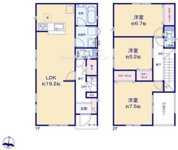 新築戸建 秋田市土崎港北4丁目 JR奥羽本線土崎駅 2290万円