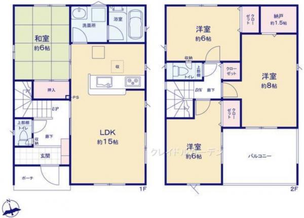 新築戸建 秋田市土崎港相染町字大谷地 JR奥羽本線上飯島駅 2490万円