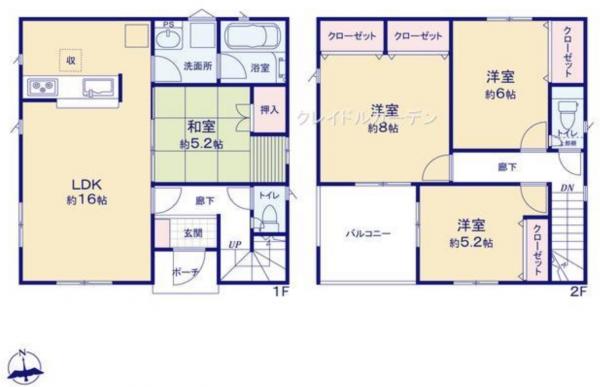 新築戸建 秋田市土崎港相染町字中谷地 JR奥羽本線土崎駅 2290万円