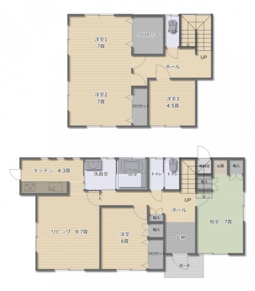 中古戸建 秋田市土崎港東2丁目 JR奥羽本線土崎駅 1950万円