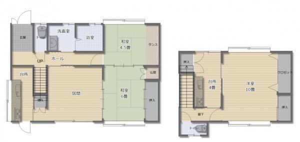 中古戸建 秋田市南通築地 JR奥羽本線秋田駅 2200万円